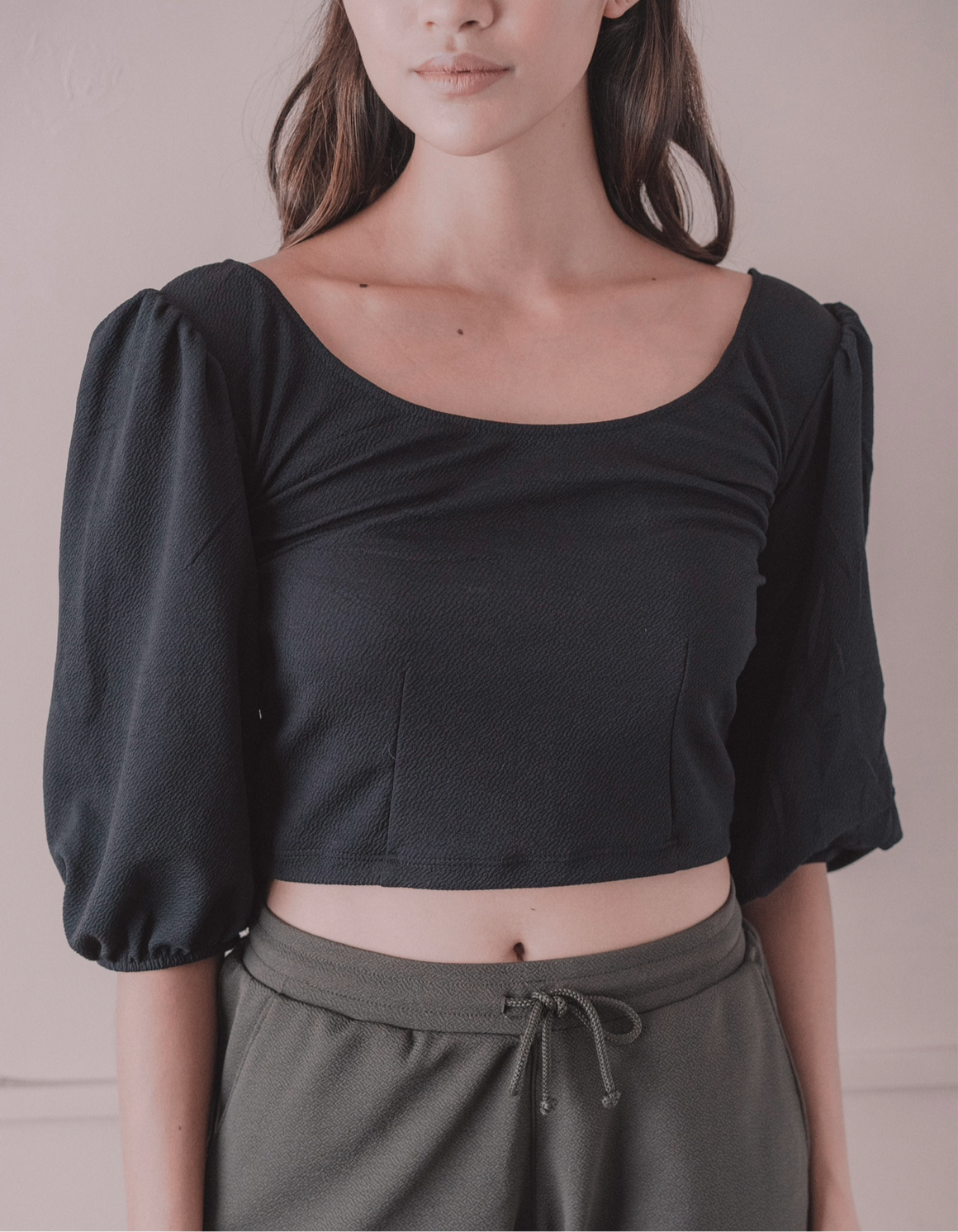 Avignon Top in Olive Green