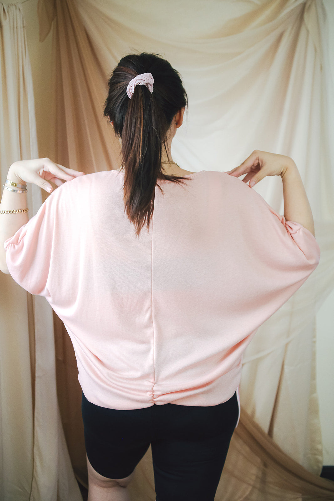 Thea Cover Up in Peach Twill