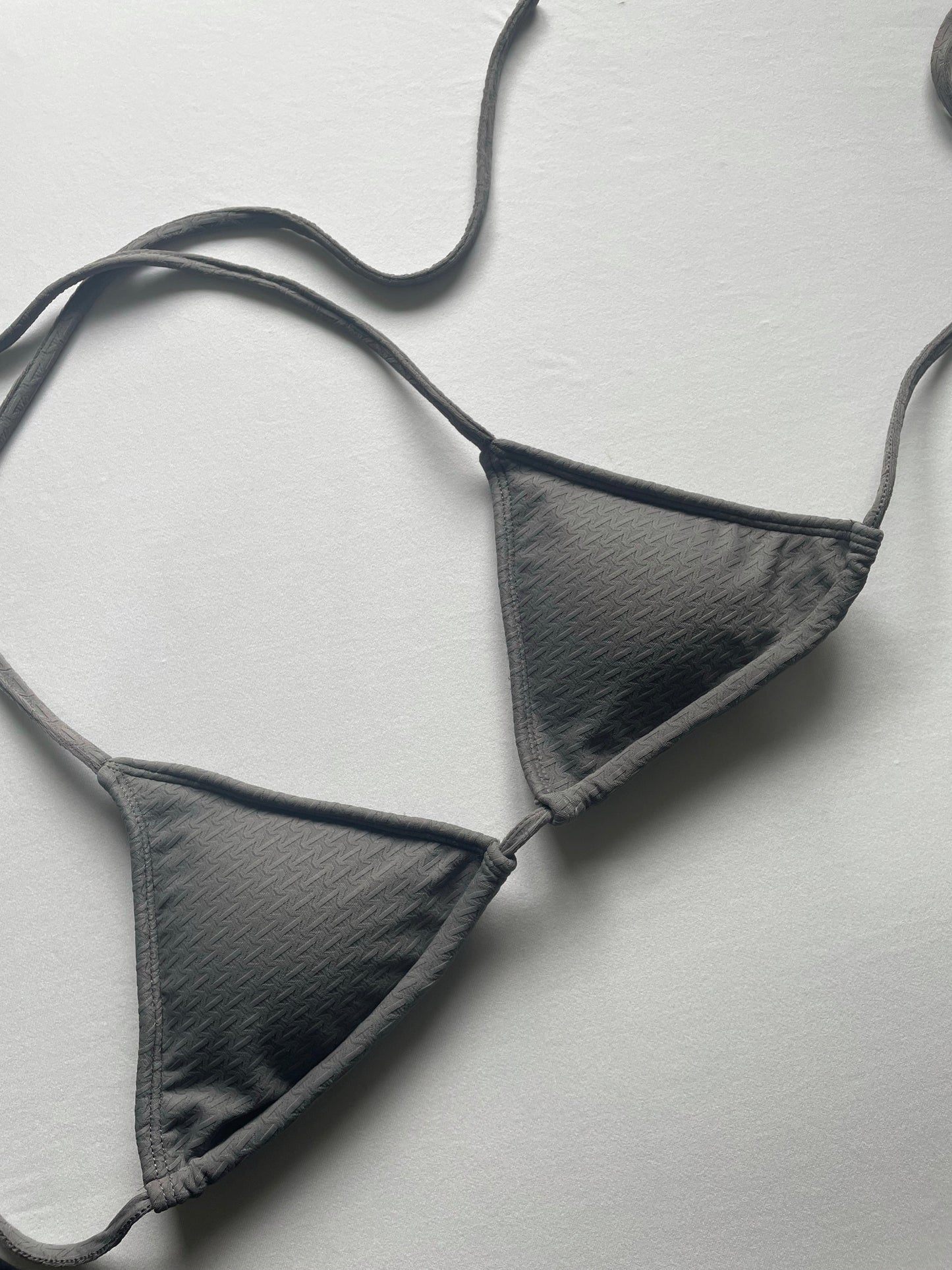 Bucari String Bikini Top in Slate